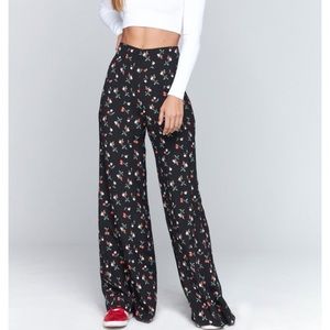 Flynn skye cherry wide leg pants urban outfitters